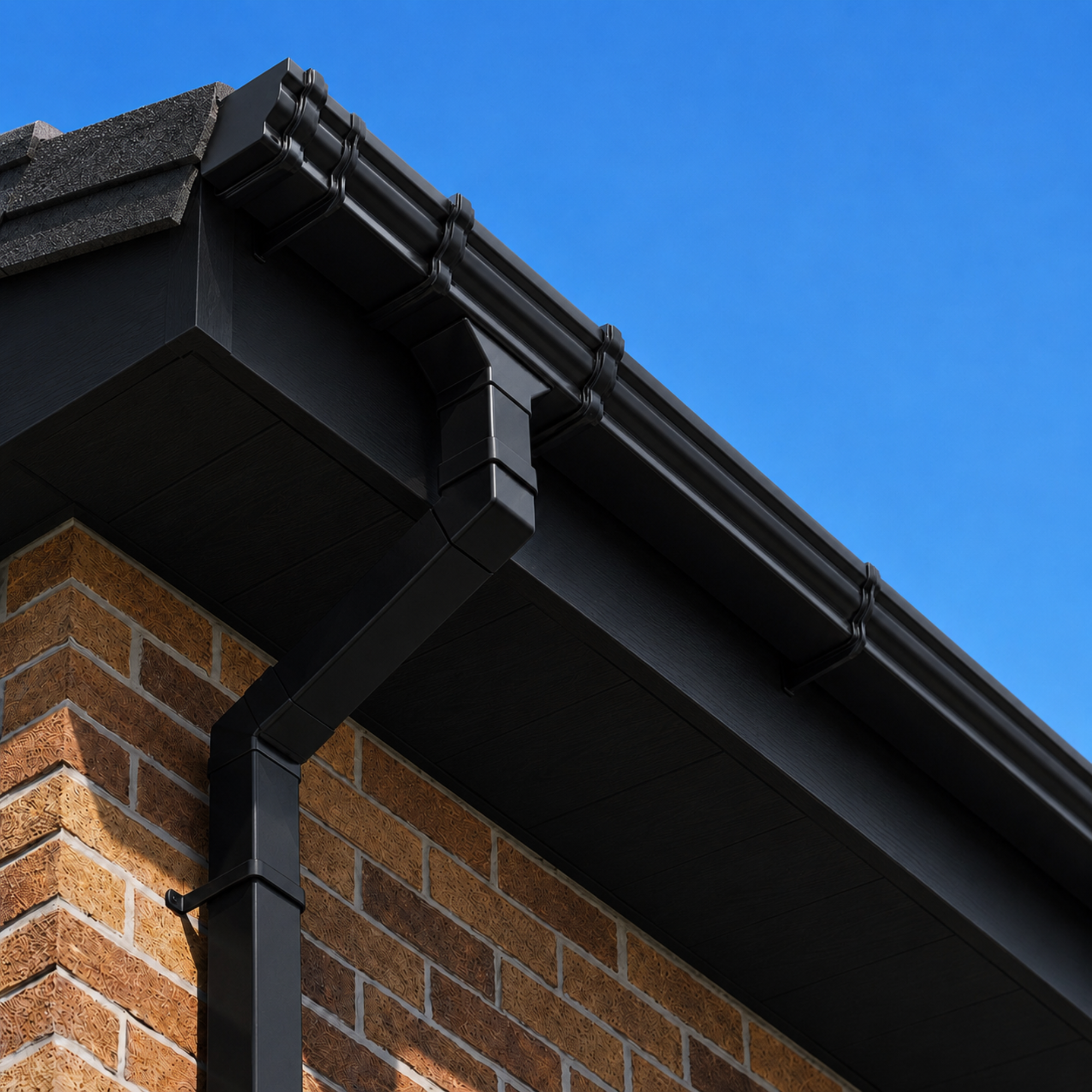 BLACK OGEE GUTTER