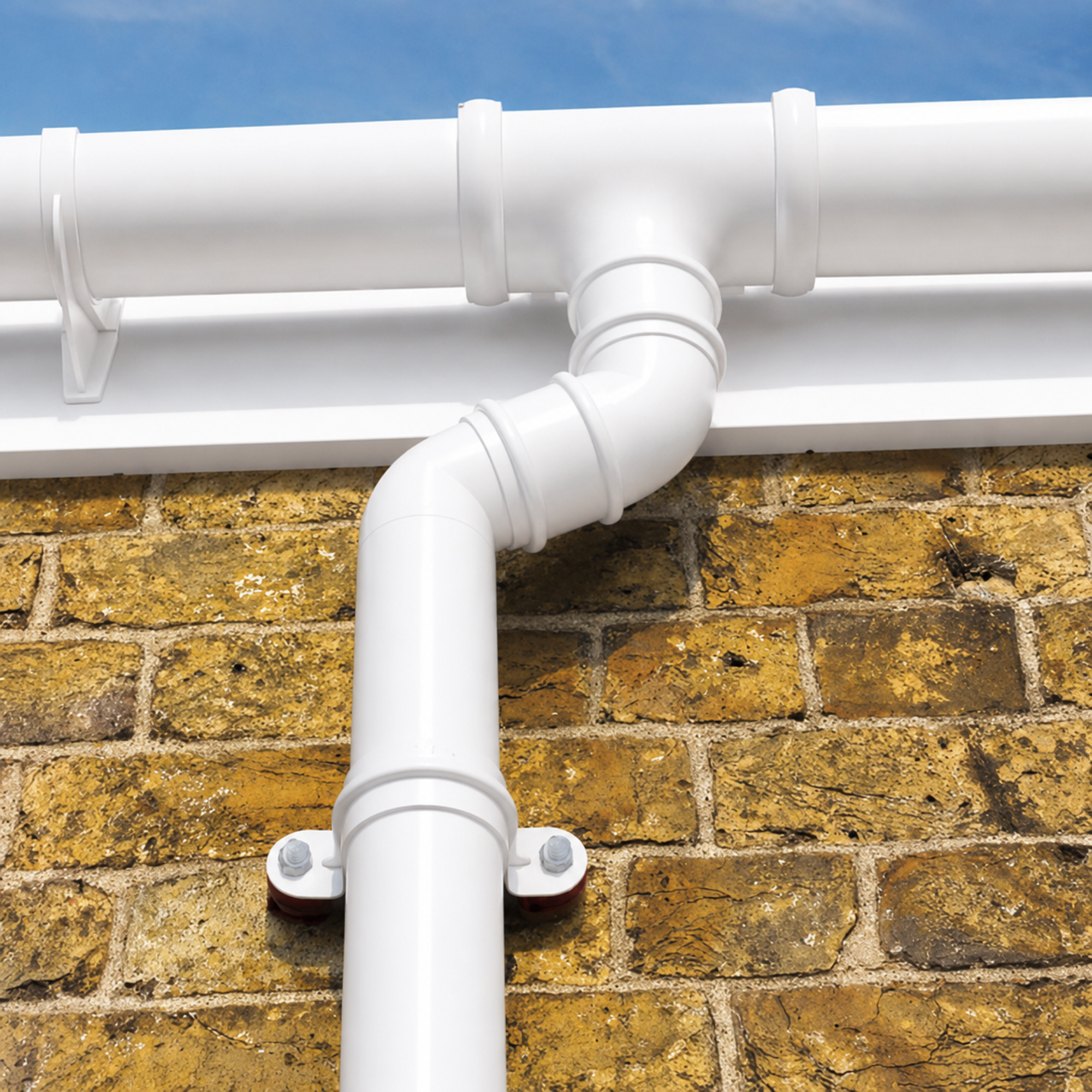WHITE DEEPFLOW GUTTER
