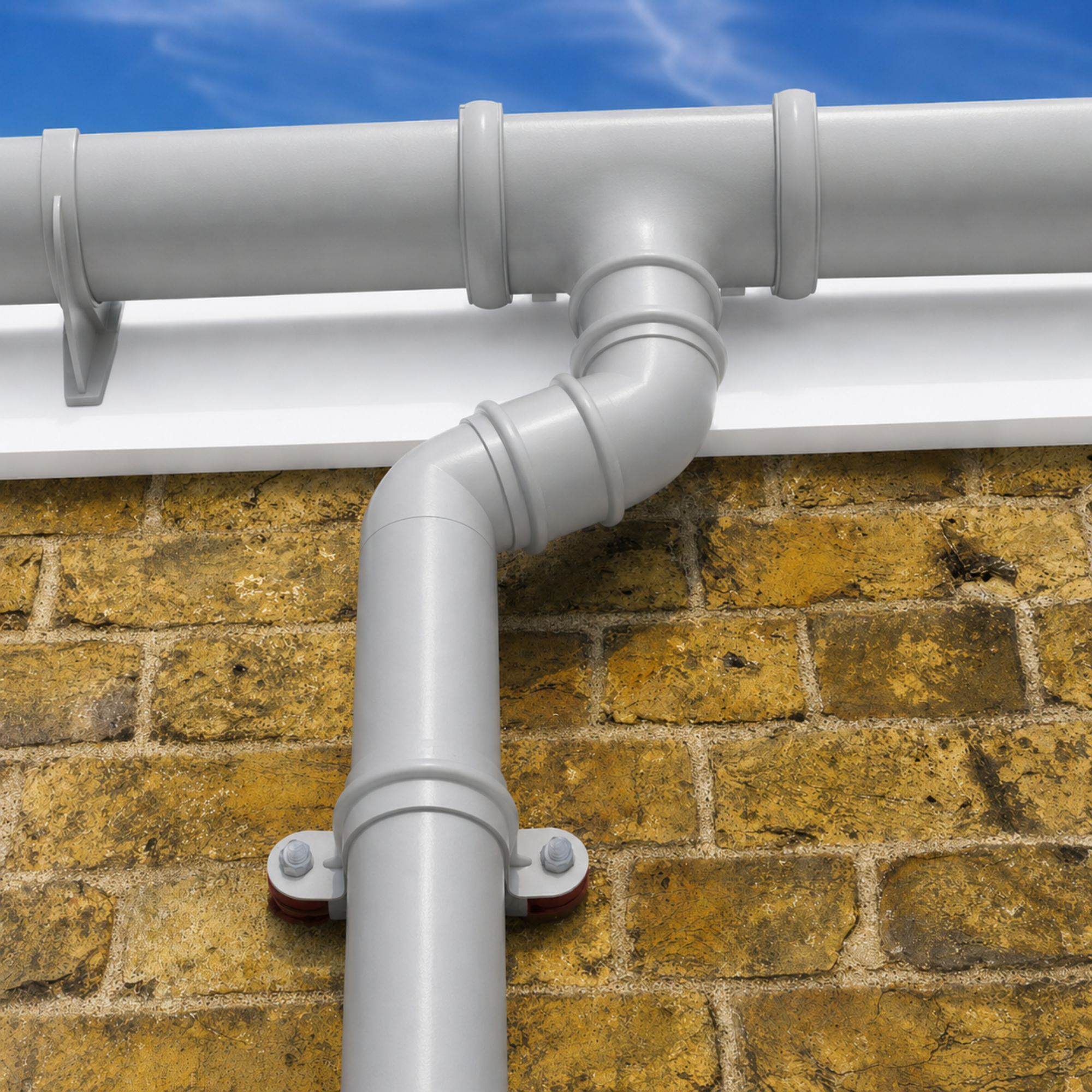 LIGHT GREY DEEPFLOW GUTTER
