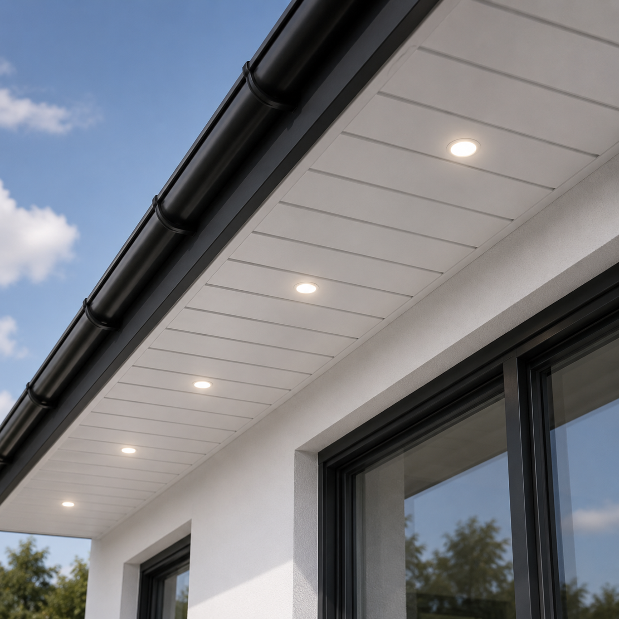 White Soffit Board