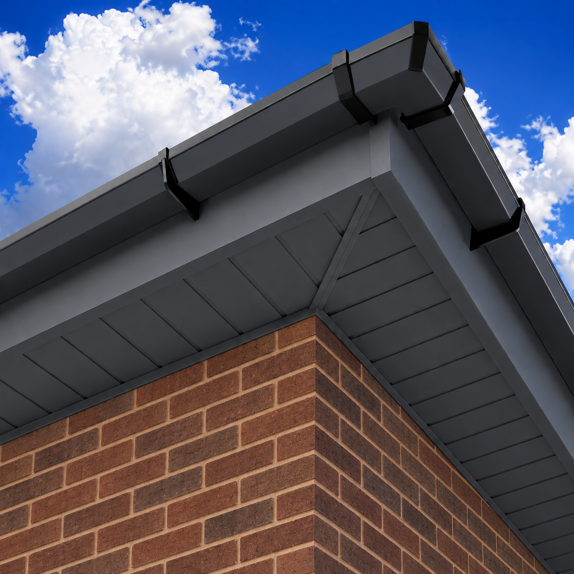 PLAIN GREY SOFFIT & FASCIA BOARD