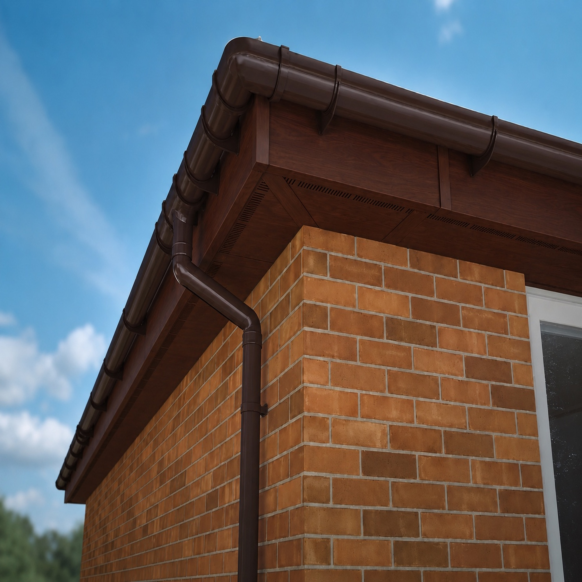 BROWN ROUND GUTTER