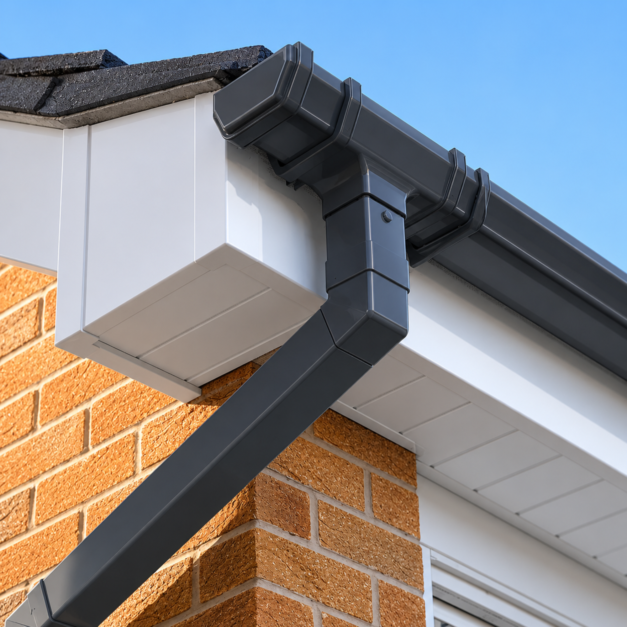 ANTHRACITE SQUARE GUTTER