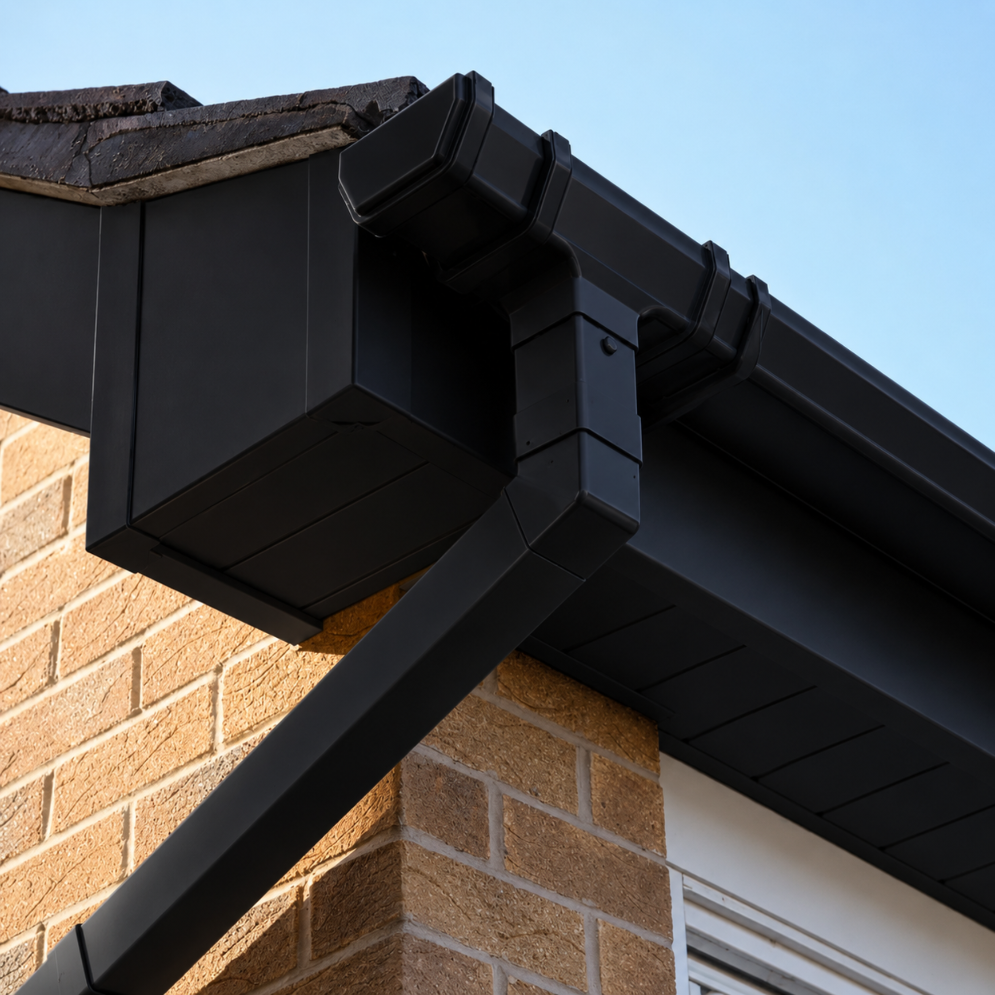 BLACK SQUARE GUTTER