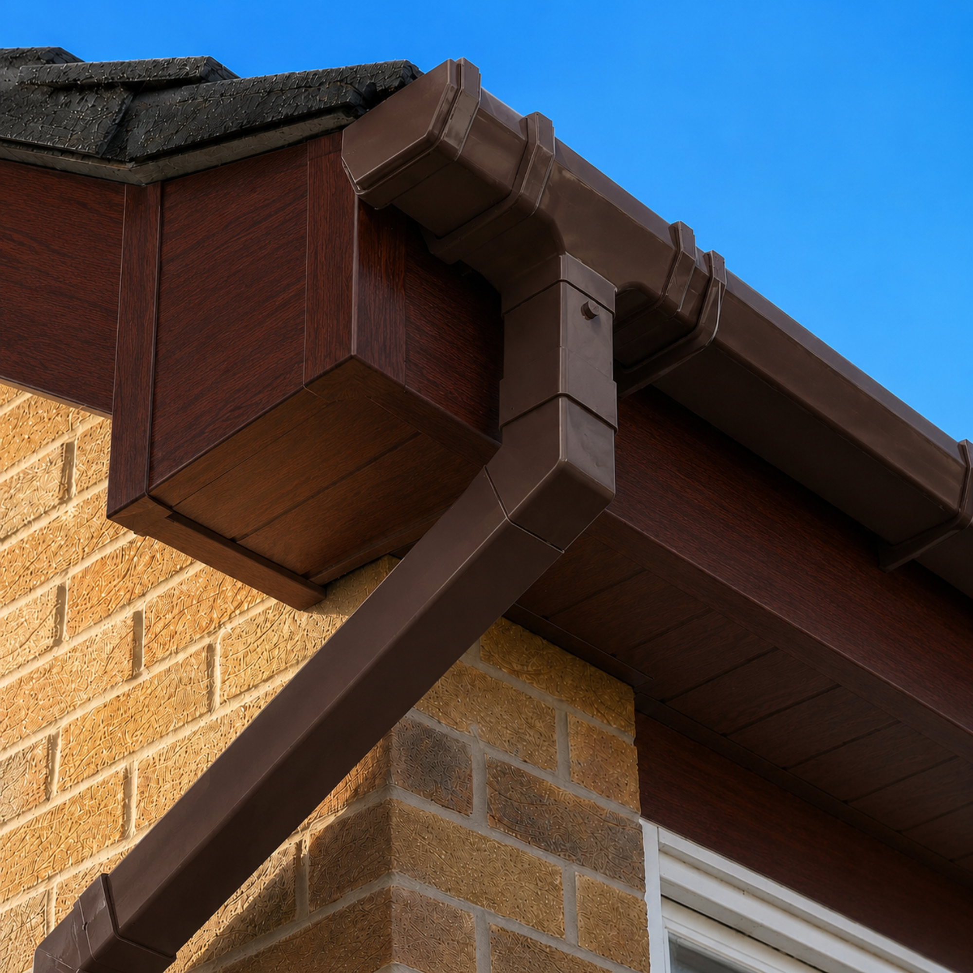 BROWN SQUARE GUTTER