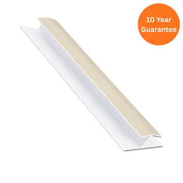 Cream uPVC Cladding Centre Joint Trim 5m