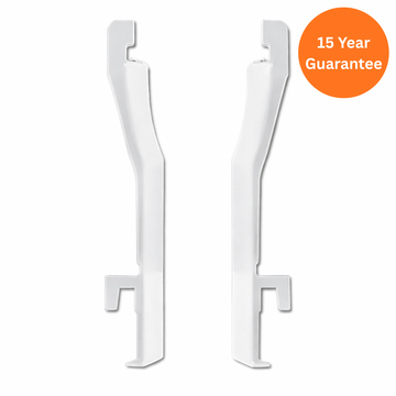 White uPVC Shiplap Cladding 150mm Joint Cover Trim
