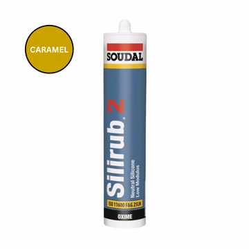 Soudal Silirub 2 Caramel Neutral Cure Silicone Sealant