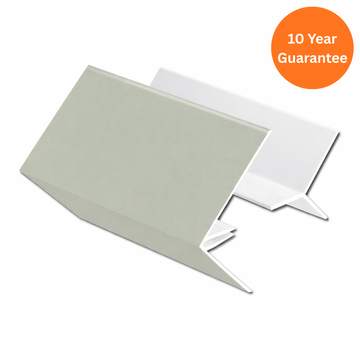 Agate Grey uPVC 2-Part External Corner Cladding Trim
