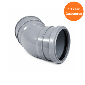 Grey uPVC 135° Soil Pipe Top Offset Bend