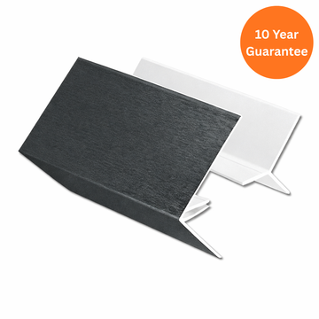 Anthracite Grey Woodgrain uPVC 2-Part External Corner Trim 5m