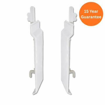 White uPVC Open-V Cladding 100mm Joint Cover Trim