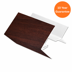 Rosewood uPVC 2-Part External Corner Cladding Trim 5m