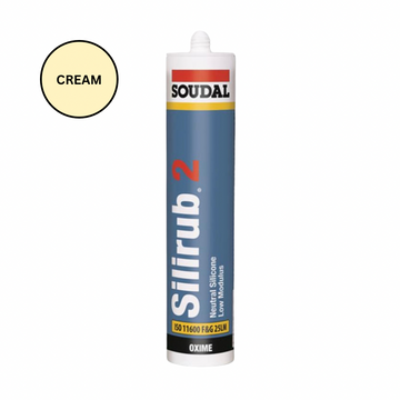 Soudal Silirub 2 Cream Neutral Cure Silicone Sealant