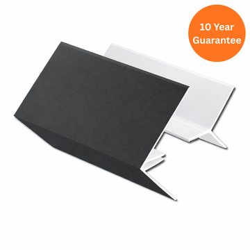 Dark Grey uPVC 2-Part External Corner Cladding Trim 5m