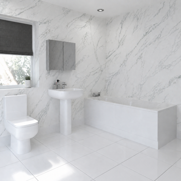 CARRERA MARBLE MATT - PVC SHOWER & BATHROOM PANELS - 0