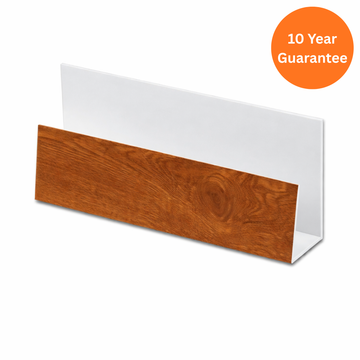 Light Oak uPVC Cladding U-Trim 5m Edge Trim