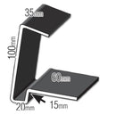 Continuous Dry Verge Type M White 5m – UPVC Roof Verge System-2
