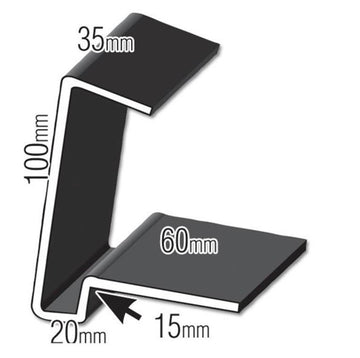Continuous Dry Verge Type M White 5m – UPVC Roof Verge System - 0