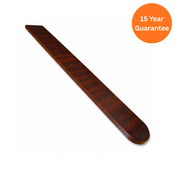 Mahogany Windowboard Round End Cap 300mm uPVC Window Sill Trim