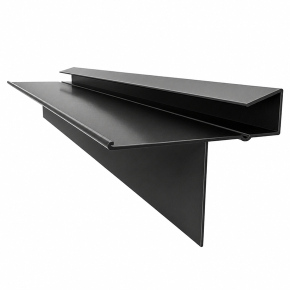Britmet LiteSlate Dry Verge 1m Black – uPVC Roof Verge Trim