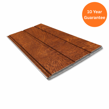 9mm Light Oak Hollow Soffit Board uPVC Roofline Panel – 300mm x 5m