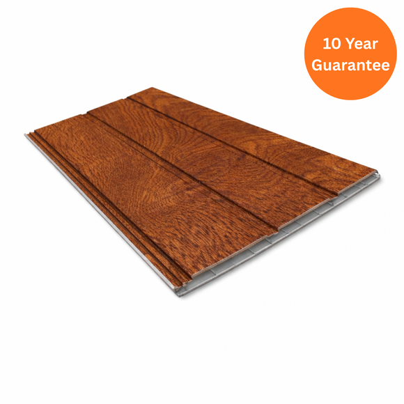 9mm Light Oak Hollow Soffit Board uPVC Roofline Panel – 300mm x 5m