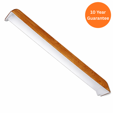 500mm Light Oak External Double Ended Square Fascia Corner Trim