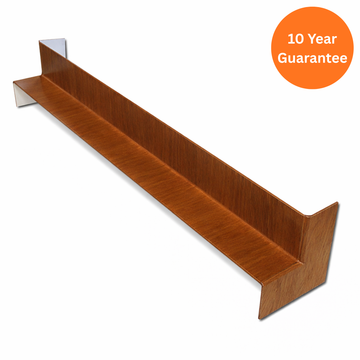 500mm Light Oak Square Fascia Internal Double Ended Corner Joint