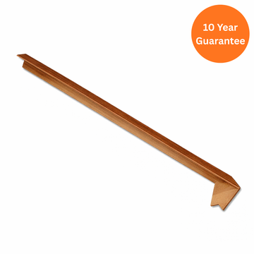 300mm Light Oak 135° External Square Fascia Corner uPVC Trim