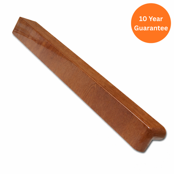 500mm Light Oak Bullnose Fascia External Corner Joint uPVC Roofline Trim
