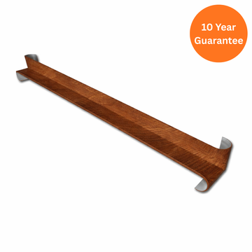 500mm Light Oak Bullnose Fascia Internal Corner Joint uPVC Roofline Trim