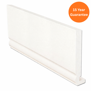 16mm White uPVC Ogee Replacement Fascia Board 5m Roofline Trim