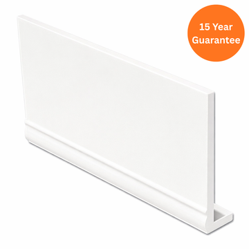 9mm White uPVC Ogee Capping Fascia Board 5m Roofline Trim