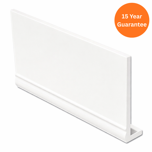 9mm White uPVC Ogee Capping Fascia Board 5m Roofline Trim