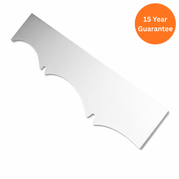 16mm White uPVC Decorative Concave Fascia Board 200mm x 5m