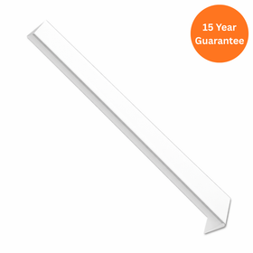 300mm White External Square Fascia Corner – uPVC Roofline Trim