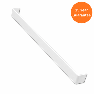 500mm White Square Fascia Double Ended Joint – uPVC Roofline Connector