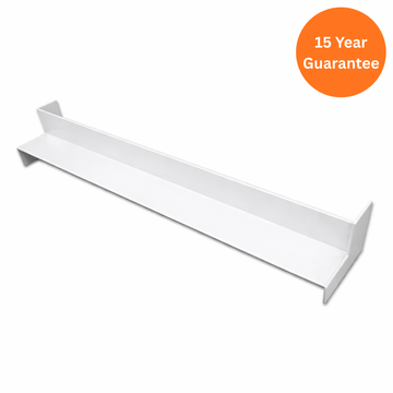 500mm White Internal Square Fascia Corner – uPVC Roofline Trim