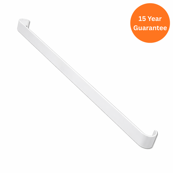 500mm White Bullnose Fascia Joint – uPVC Roofline Connector Trim