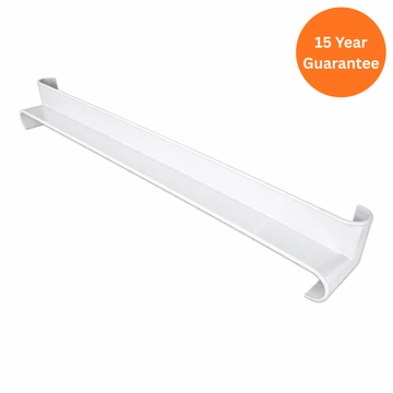 500mm Internal Bullnose Fascia Corner White uPVC Roofline Trim