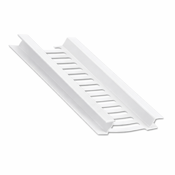 5m White UPVC Soffit Vent Strip – Continuous Roofline Ventilation 70mm