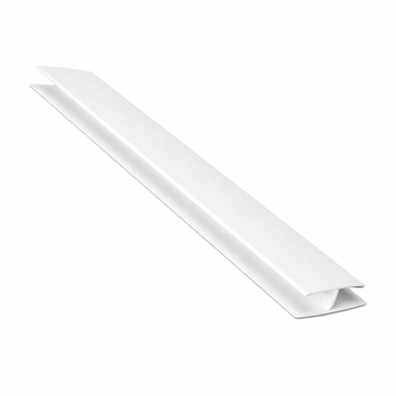 White Hollow Soffit H-Trim