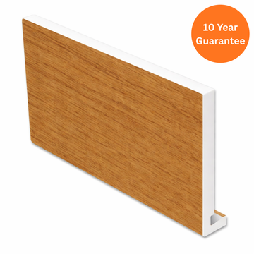 16mm Irish Oak uPVC Square Fascia Board 5m Roofline Board