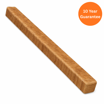 Irish Oak Double Ended External Square Fascia Corner 500mm uPVC