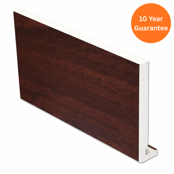 16mm Rosewood Square Fascia Board uPVC Roofline Trim – 5m