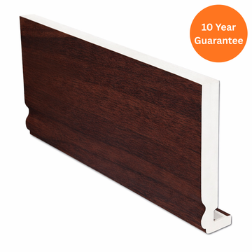 16mm Rosewood Ogee Fascia Board uPVC Roofline Trim – 5m