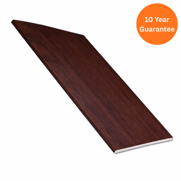 9mm Rosewood Solid Soffit Board uPVC Roofline Panel – 5m