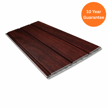 9mm Rosewood Hollow Soffit Board uPVC Roofline Panel – 5m