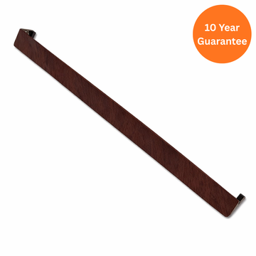 500mm Rosewood Double Ended Square Fascia Joint uPVC Trim